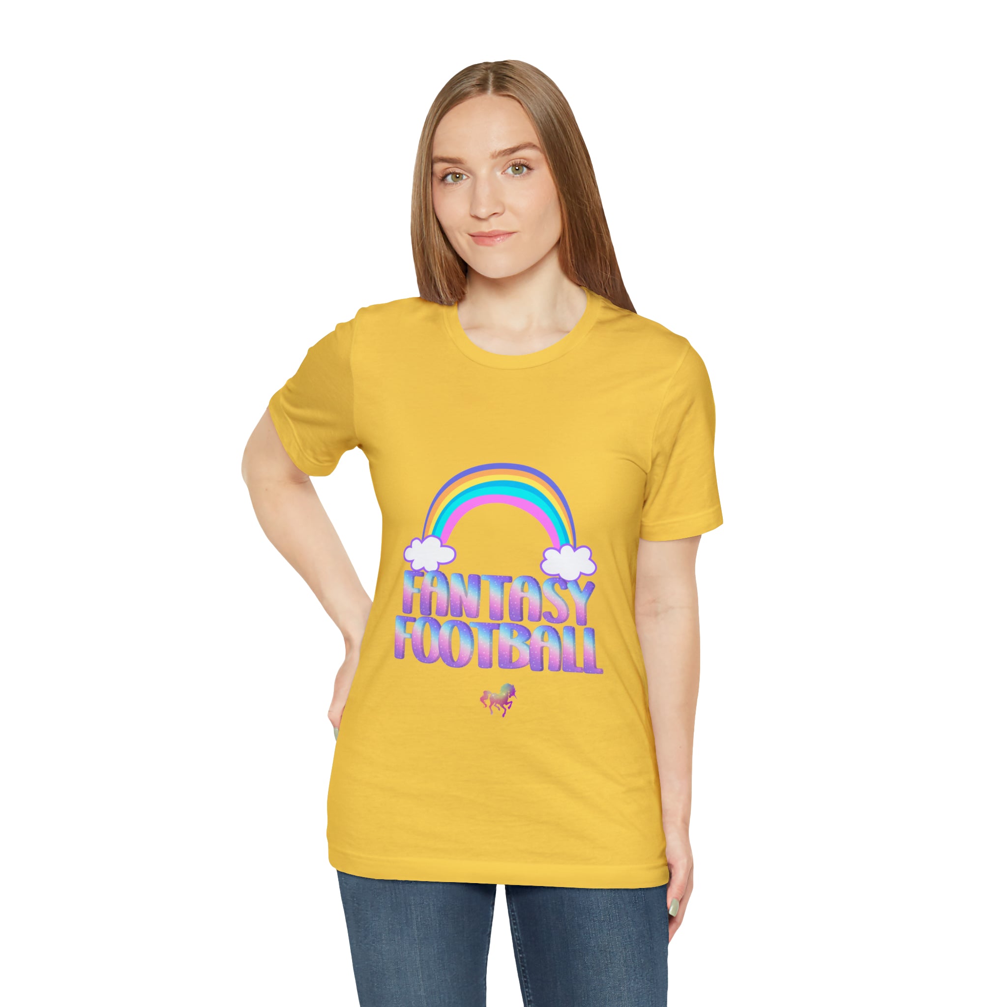 Cute Fantasy Football Shirt | Pink Cute Fantasy Football Unisex T-Shirt
