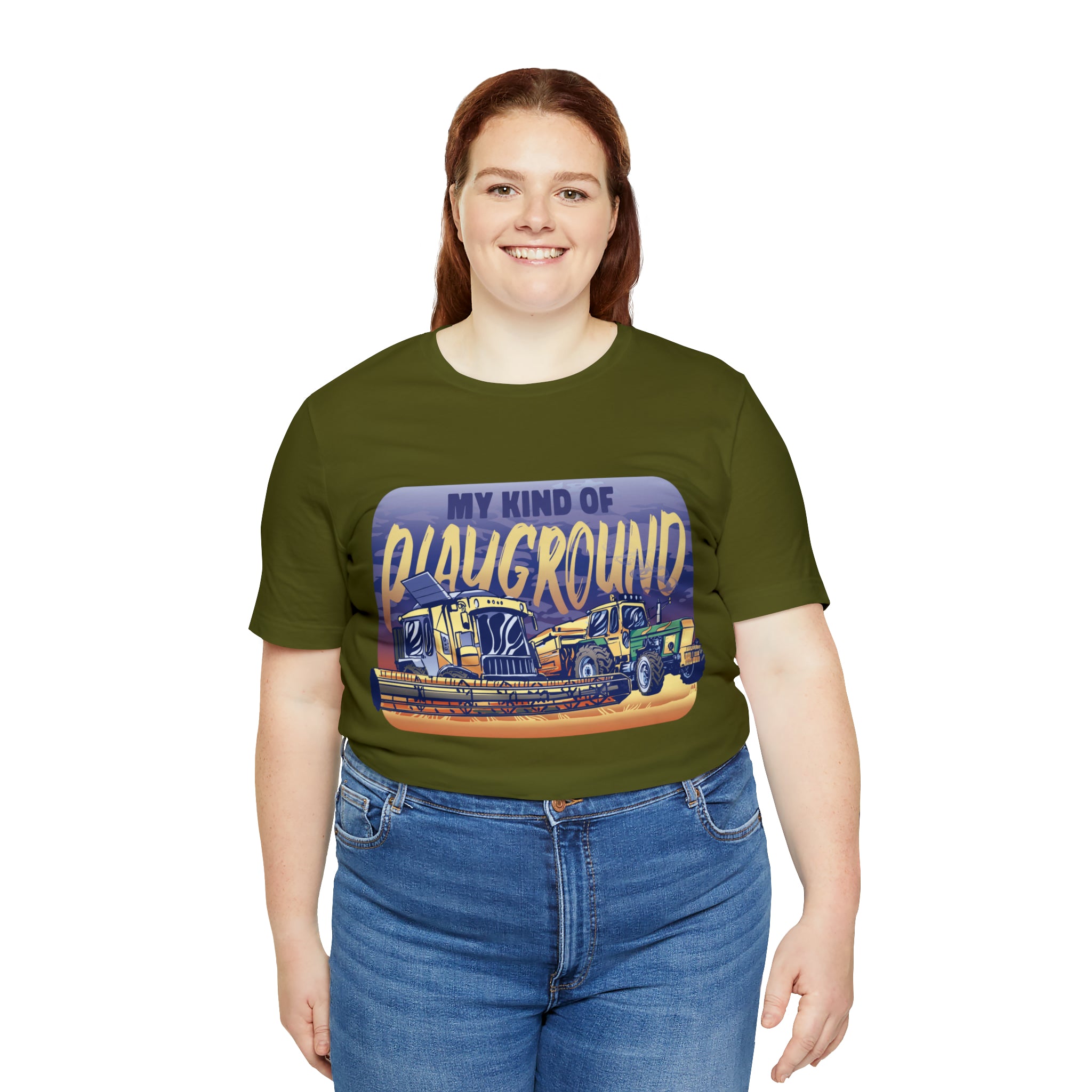 Tractor Farmer Playground Shirt | Tractor Enthusiast Unisex T-Shirt