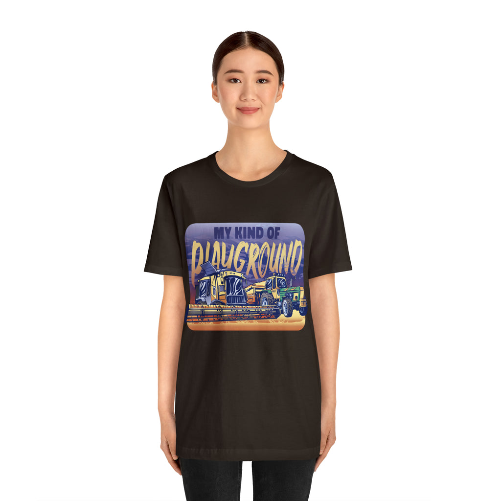 Tractor Farmer Playground Shirt | Tractor Enthusiast Unisex T-Shirt