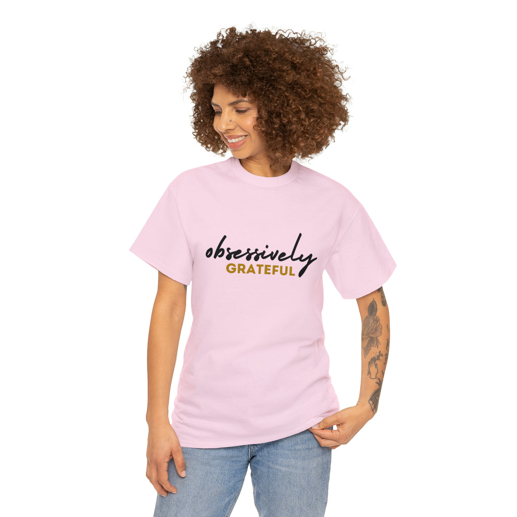 Obsessively Grateful Shirt | Minimalist Unisex T-Shirt