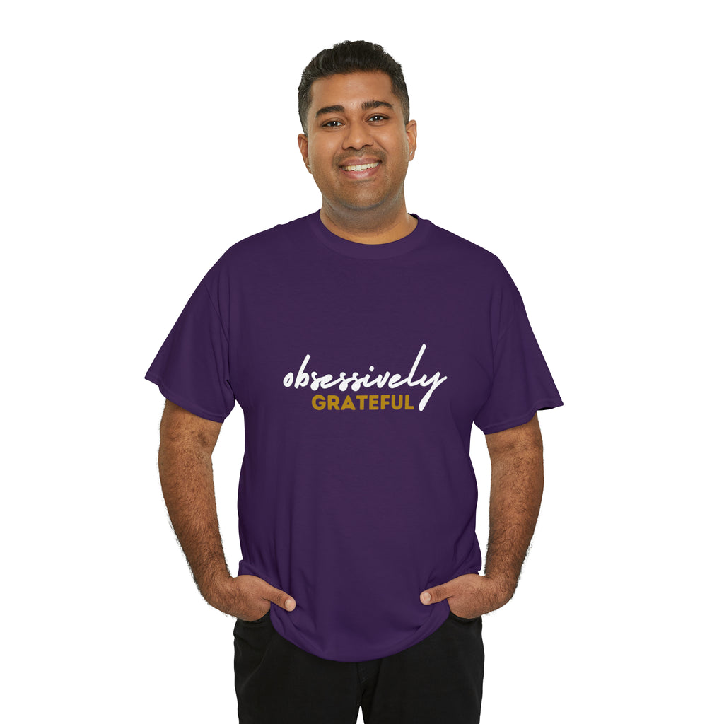 Obsessively Grateful Shirt | Minimalist Unisex T-Shirt