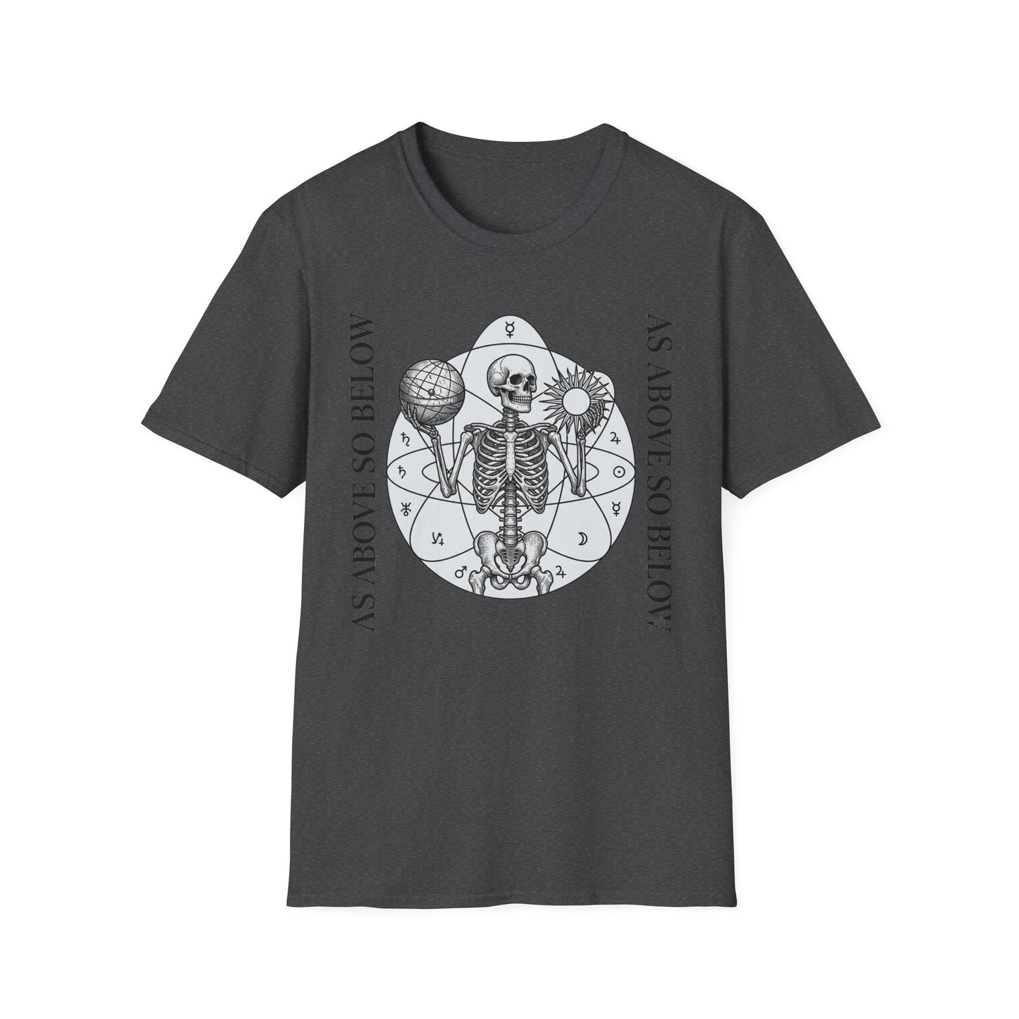 As Above So Below Skeleton T-Shirt
