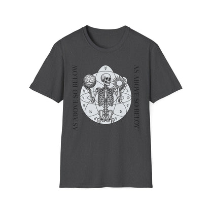As Above So Below Skeleton T-Shirt