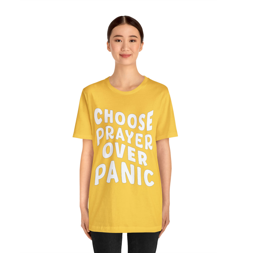 Prayer Over Panic Unisex Shirt | Religious Shirt for Prayers
