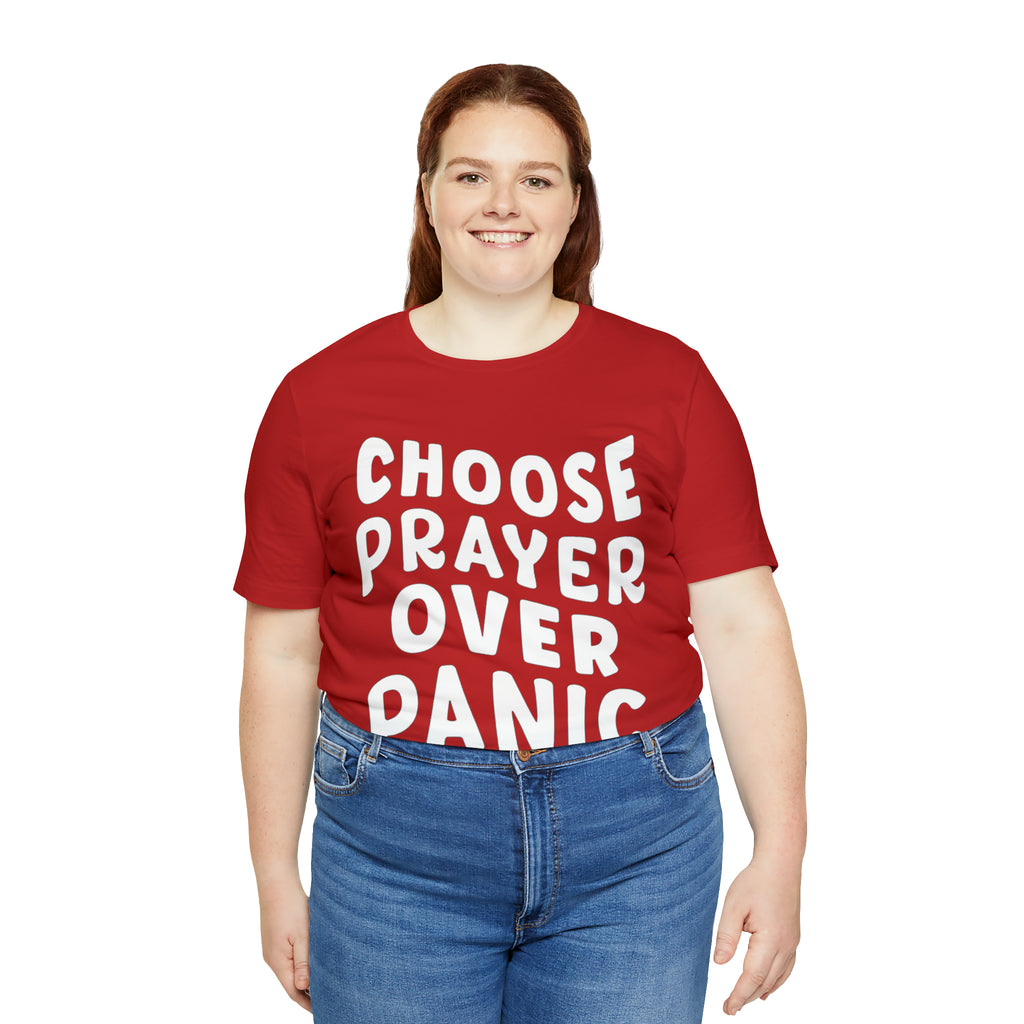 Prayer Over Panic Unisex Shirt | Religious Shirt for Prayers