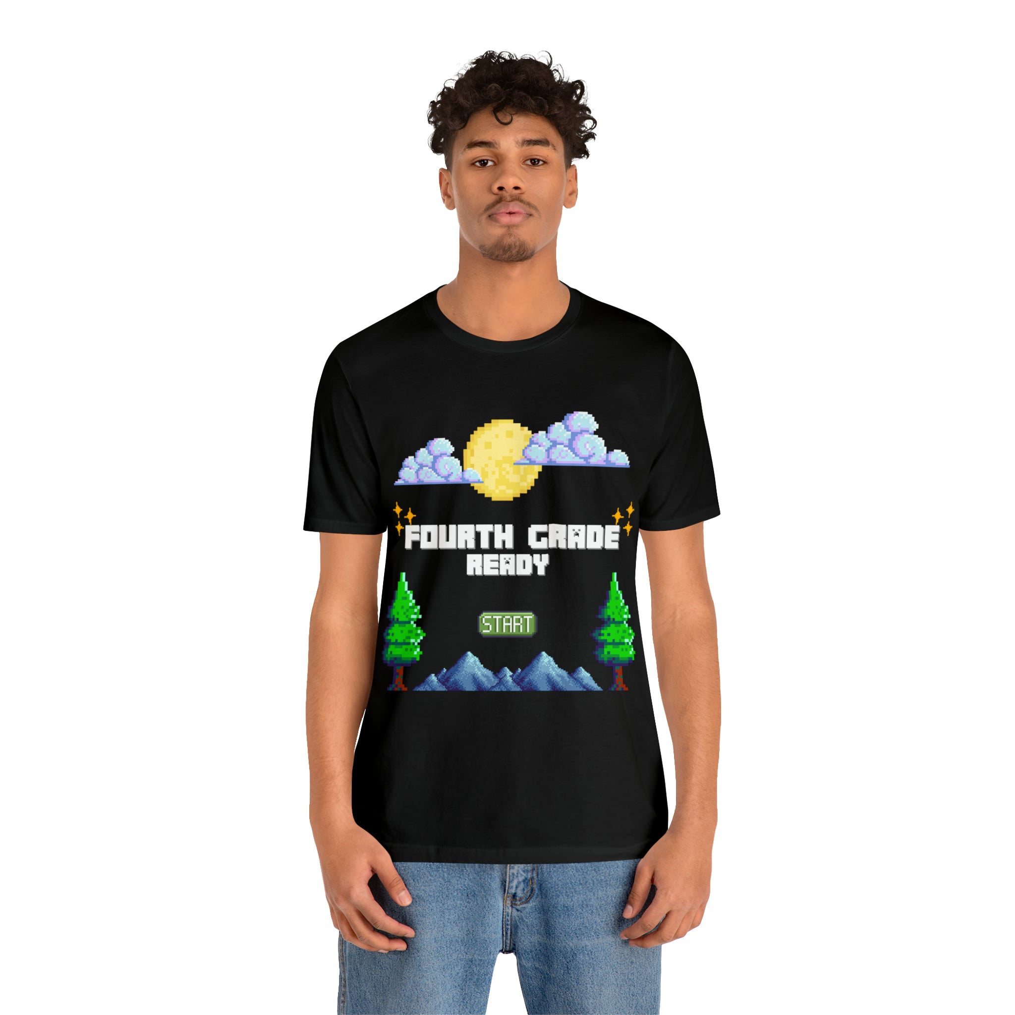 Fourth Grade Ready Pixel Shirt | Minecraft Unisex T-Shirt