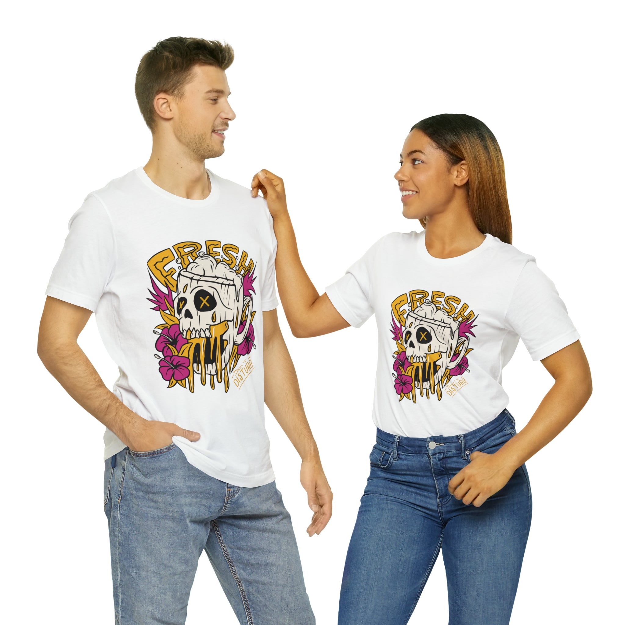 Fresh Beer Skull Shirt | Drink Beer Unisex T-Shirt