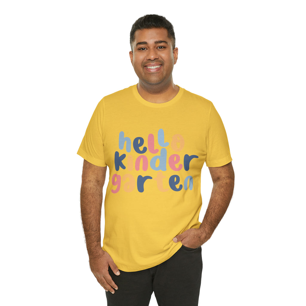 Hello Kindergarten School Shirt | First day of School Unisex T-Shirt