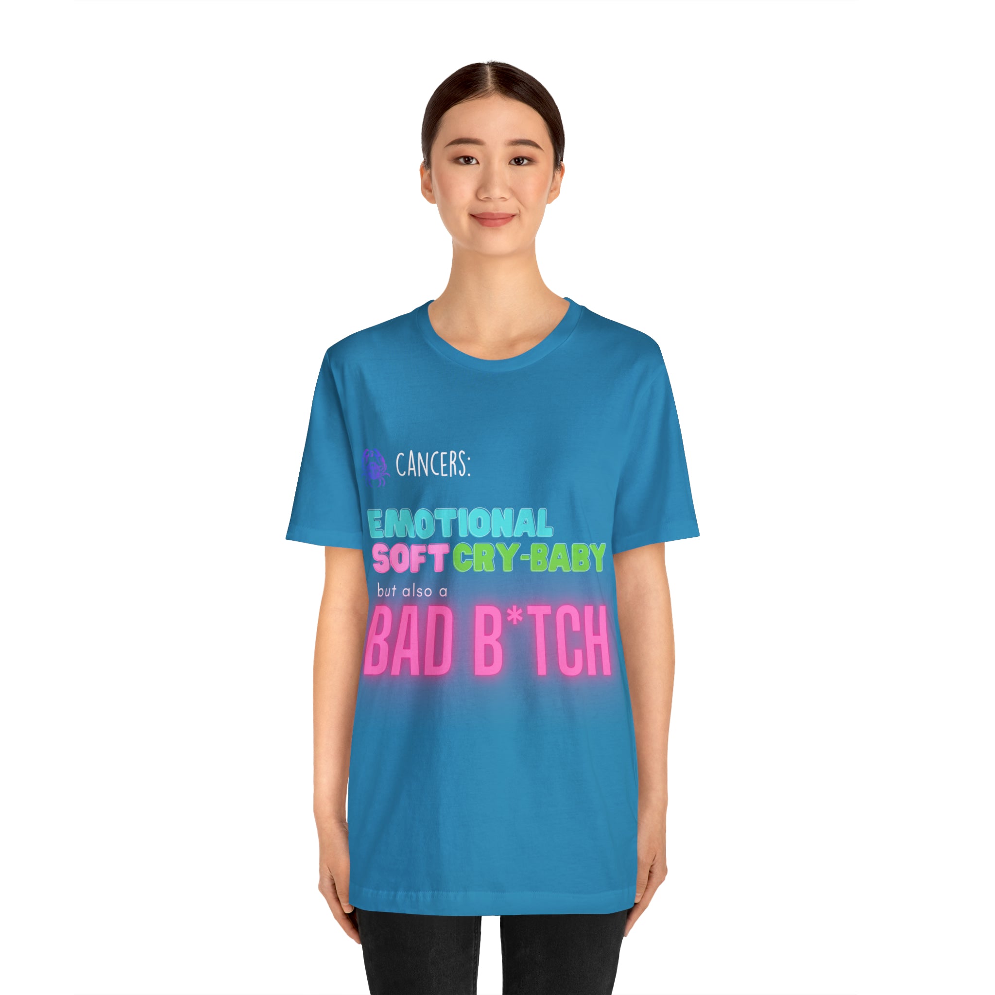 Cancer Zodiac Bad Bitch Shirt | Funny Zodiac Astrology Statement T-Shirt