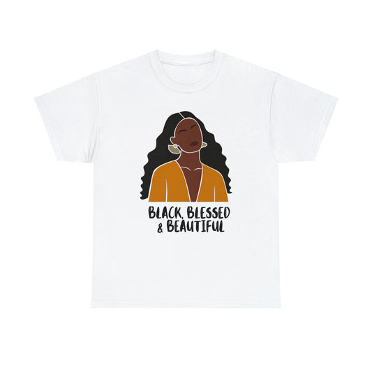Black, Blessed & Beautiful Shirt | Empowered & Beautiful Cotton T-shirt