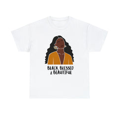 Black, Blessed & Beautiful Shirt | Empowered & Beautiful Cotton T-shirt