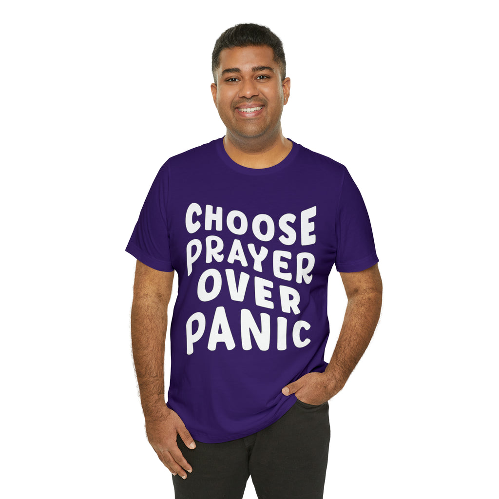 Prayer Over Panic Unisex Shirt | Religious Shirt for Prayers