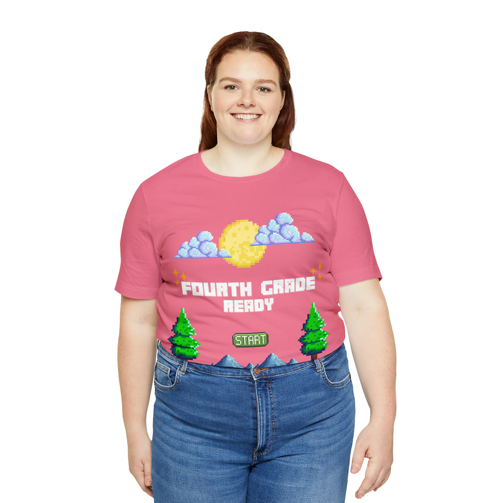Fourth Grade Ready Pixel Shirt | Minecraft Unisex T-Shirt