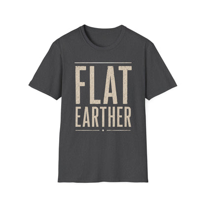Flat Earther T‑Shirt — Bold Vintage Graphic Tee