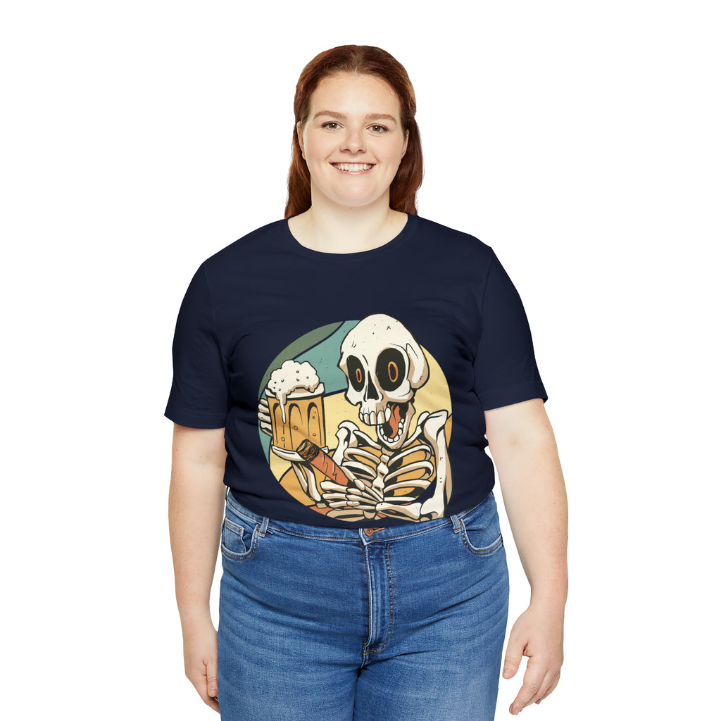 Skeleton Beer Shirt | Drink Beer Unisex T-Shirt