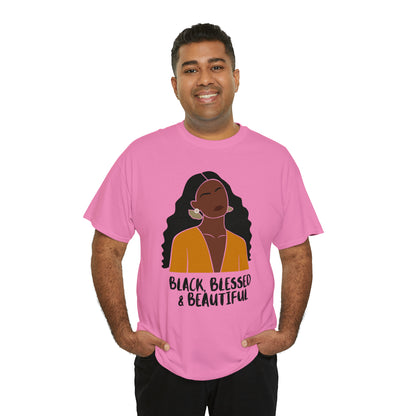 Black, Blessed & Beautiful Shirt | Empowered & Beautiful Cotton T-shirt