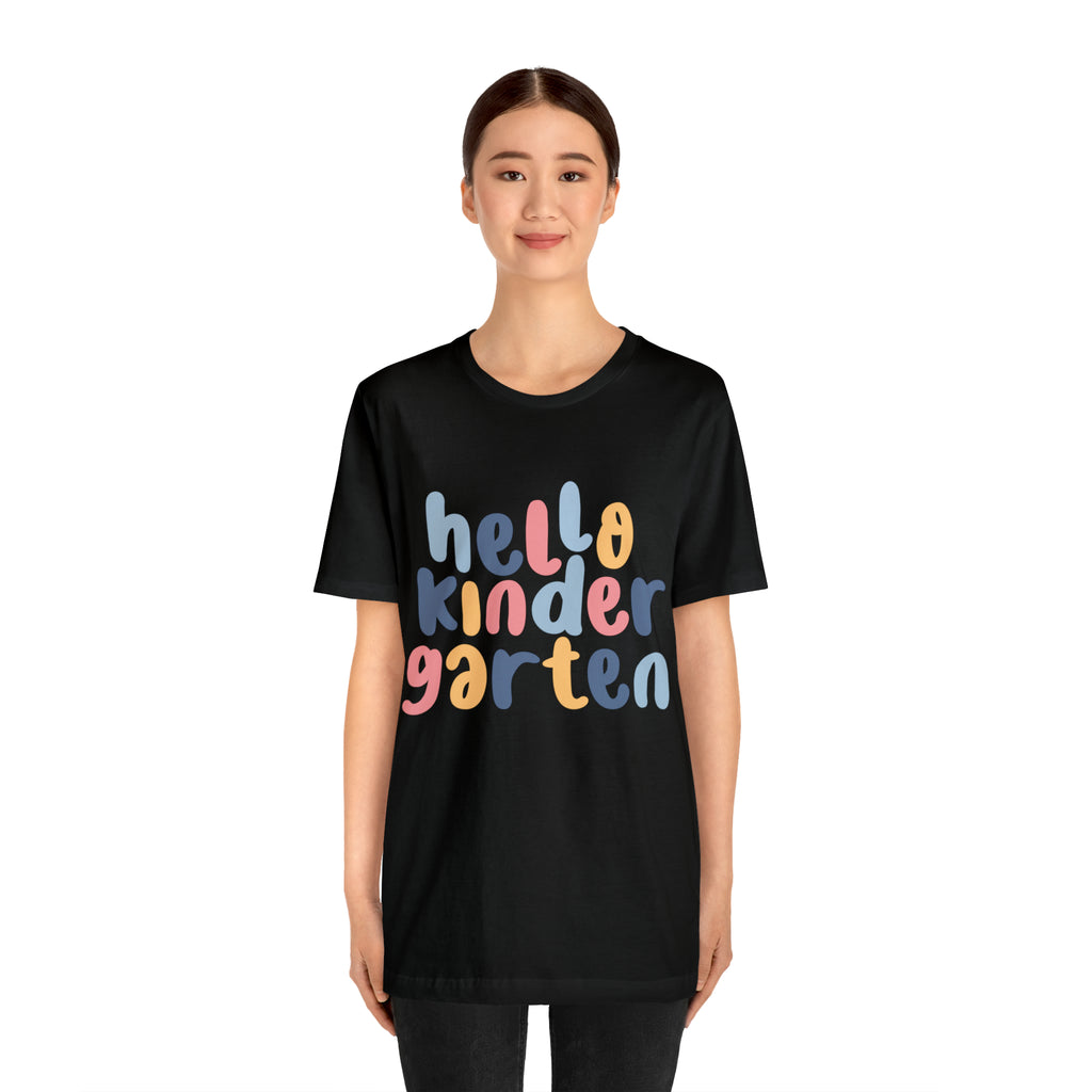 Hello Kindergarten School Shirt | First day of School Unisex T-Shirt