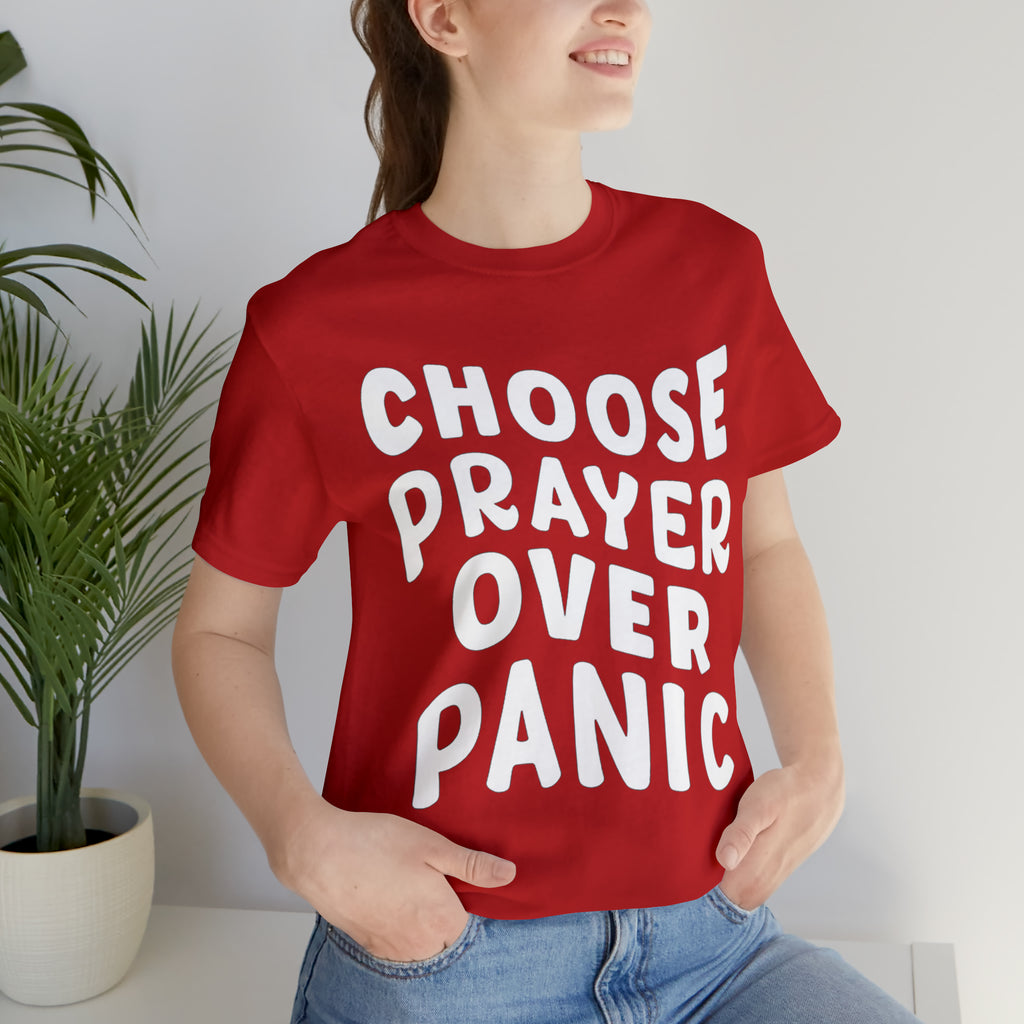 Prayer Over Panic Unisex Shirt | Religious Shirt for Prayers