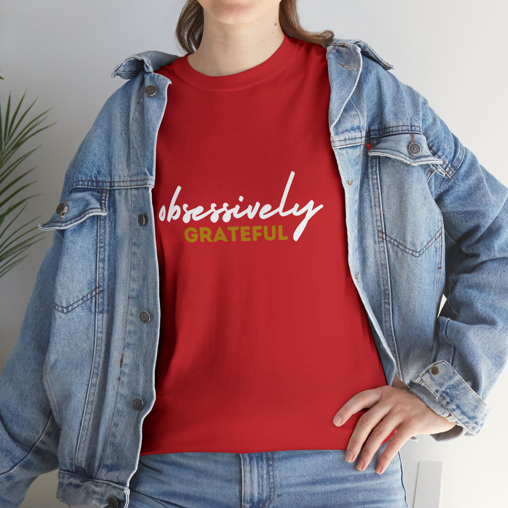 Obsessively Grateful Shirt | Minimalist Unisex T-Shirt