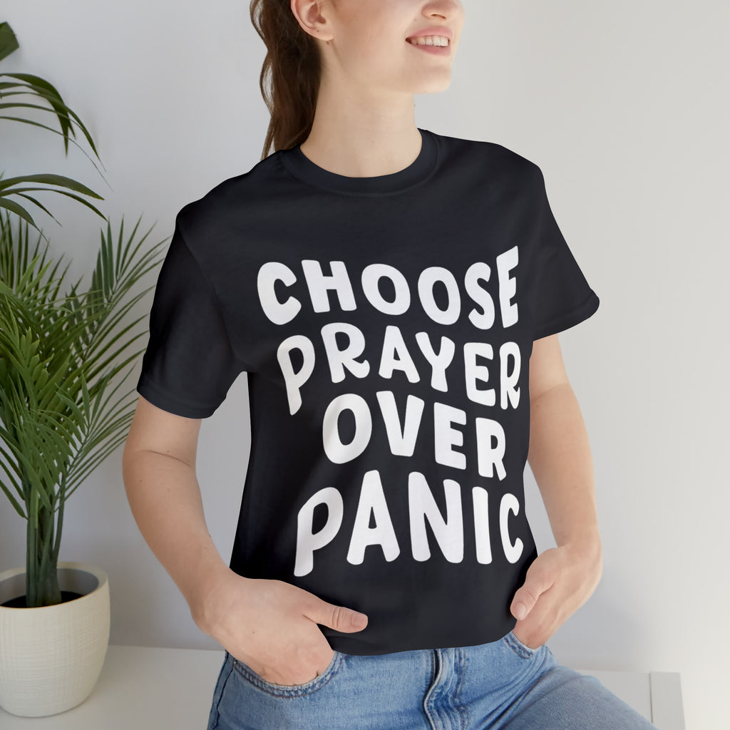 Prayer Over Panic Unisex Shirt | Religious Shirt for Prayers