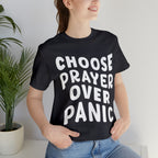 Prayer Over Panic Unisex Shirt | Religious Shirt for Prayers