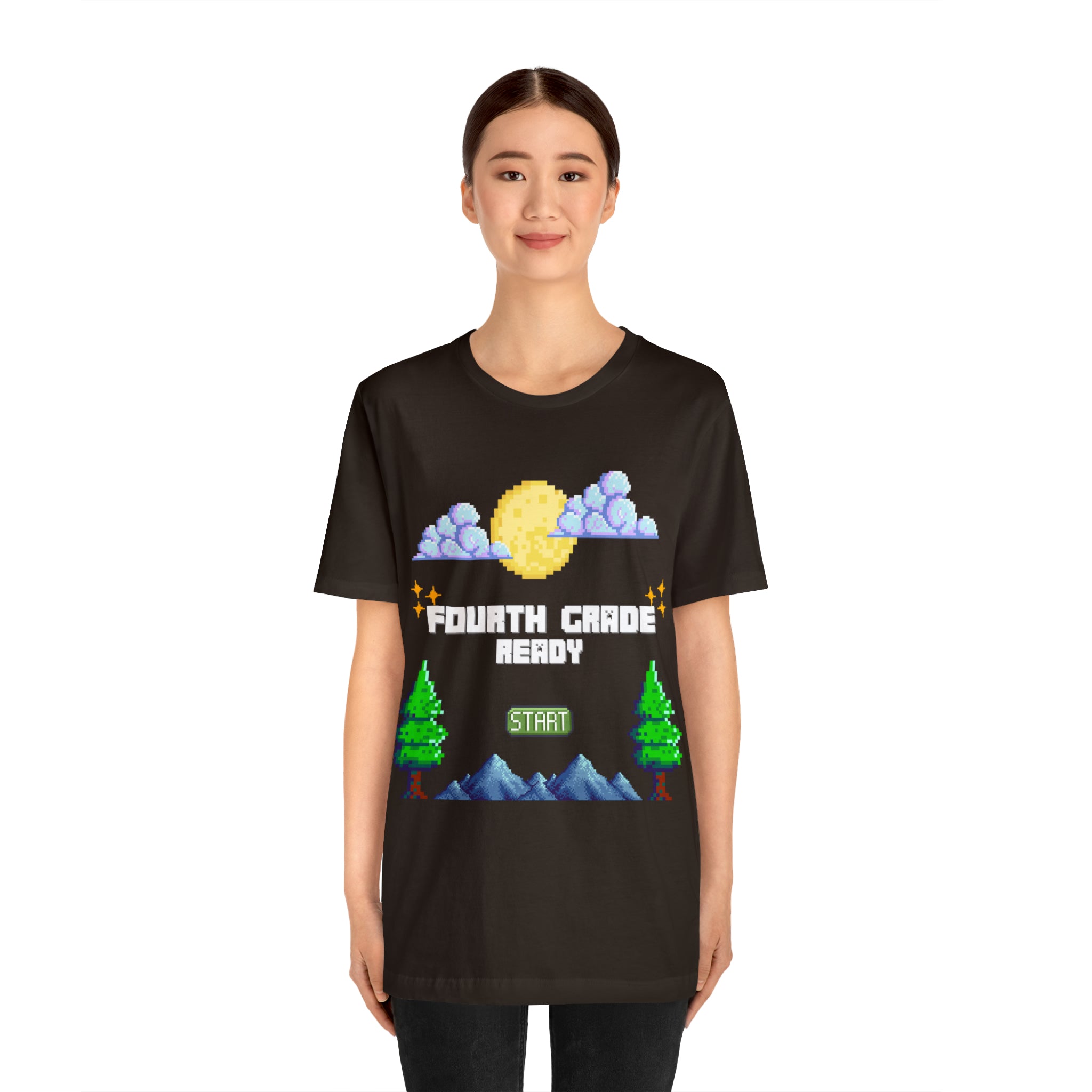 Fourth Grade Ready Pixel Shirt | Minecraft Unisex T-Shirt