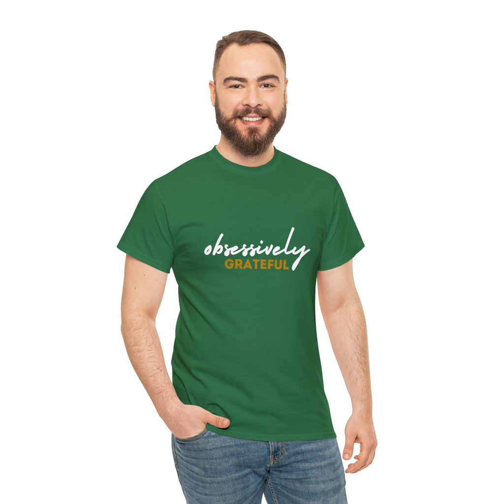 Obsessively Grateful Shirt | Minimalist Unisex T-Shirt