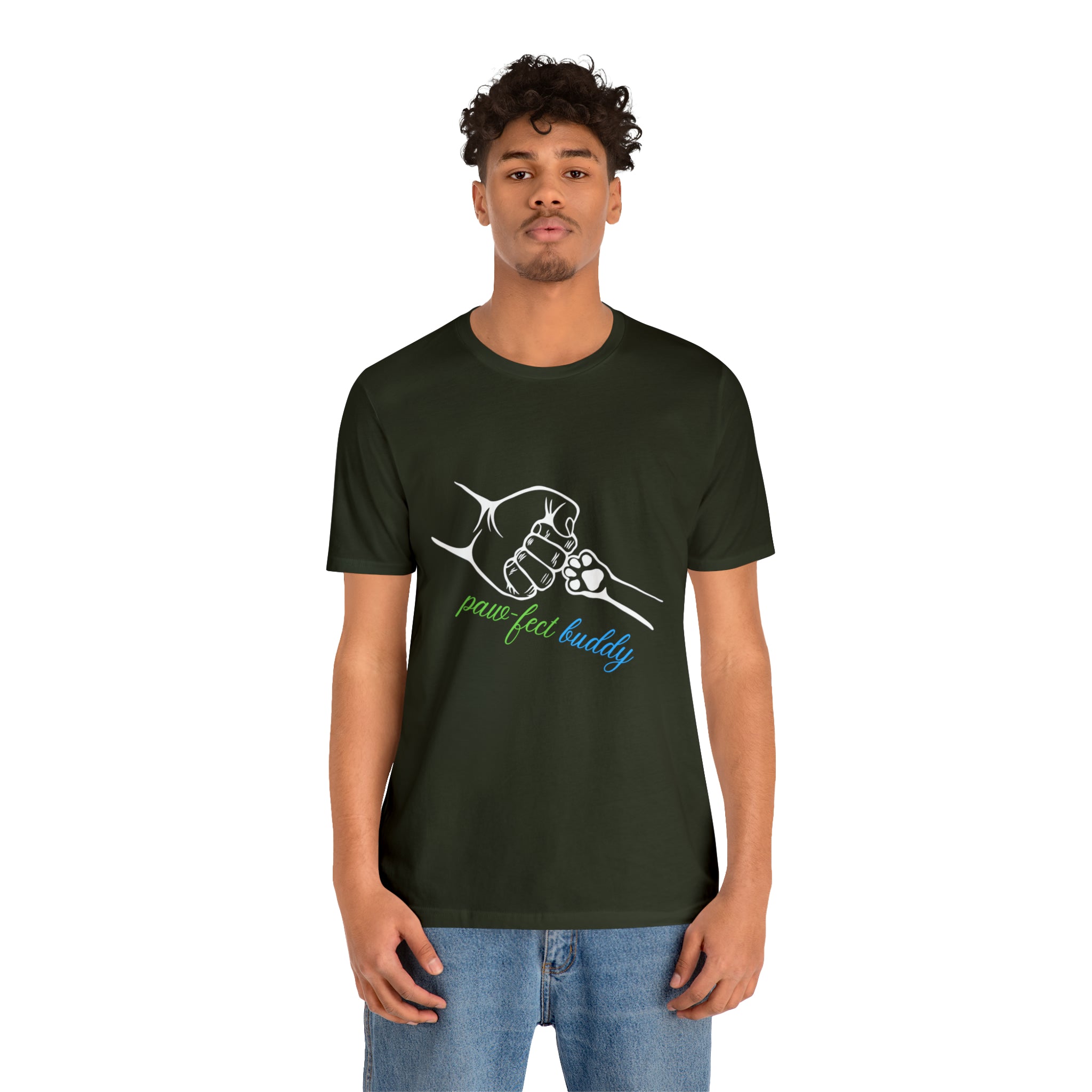 Paw-fect Buddy Sort Sleeve Shirt | Dog Lover Unisex T-Shirt
