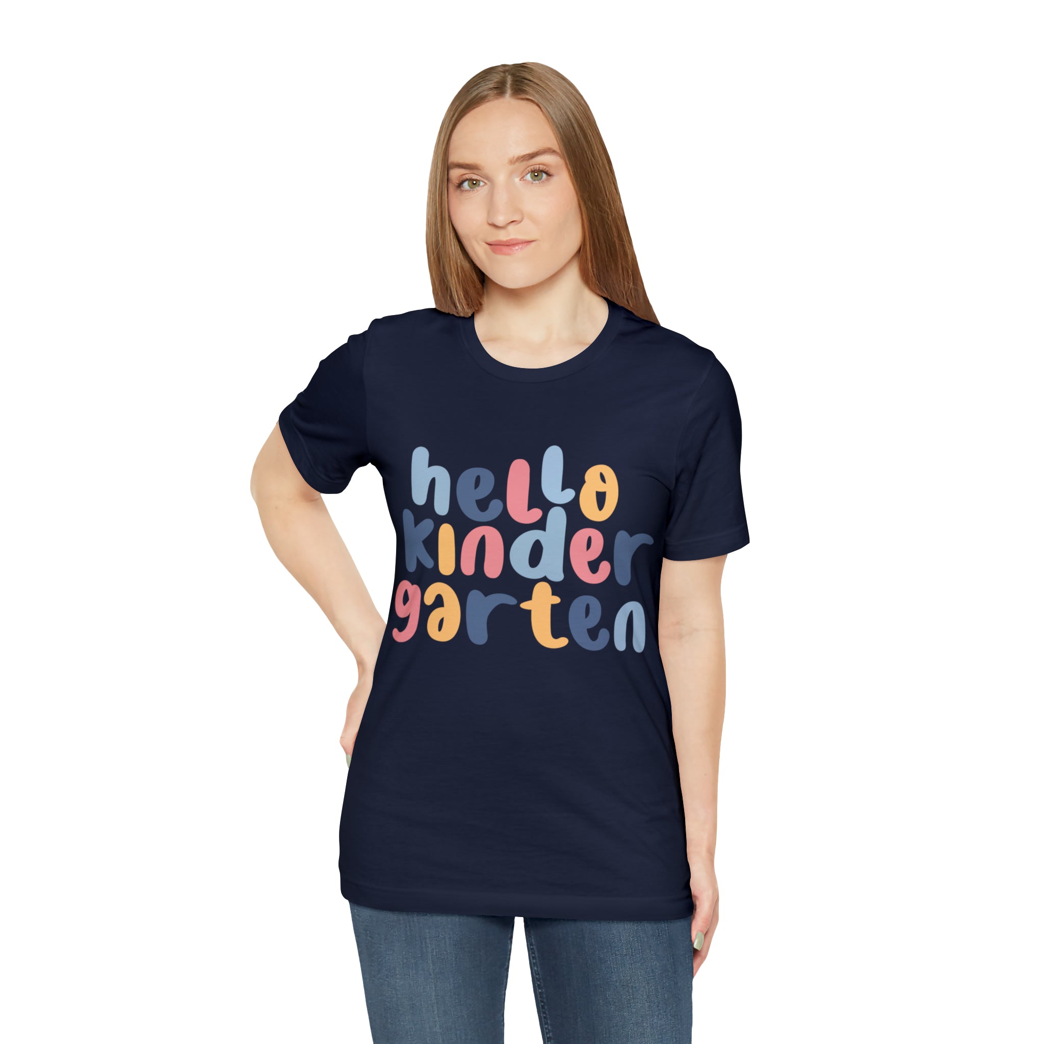 Hello Kindergarten School Shirt | First day of School Unisex T-Shirt