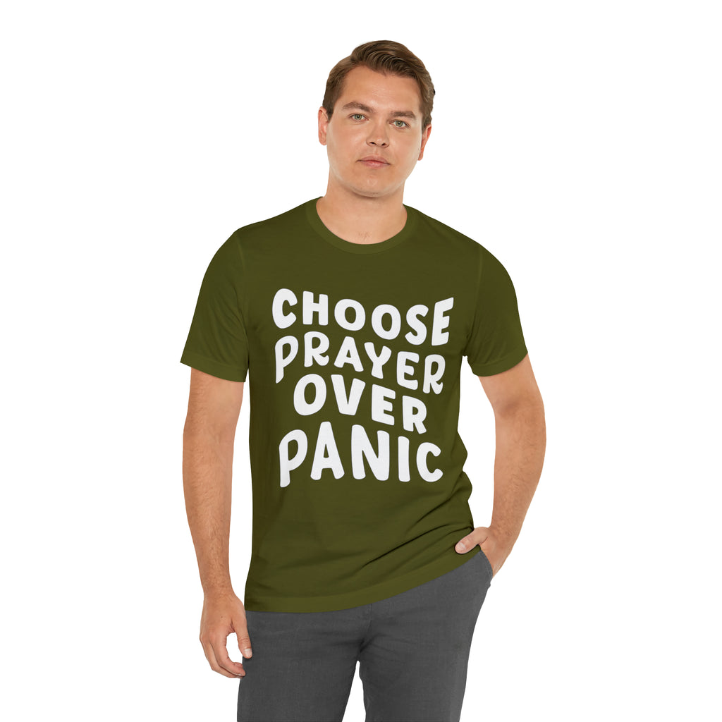 Prayer Over Panic Unisex Shirt | Religious Shirt for Prayers