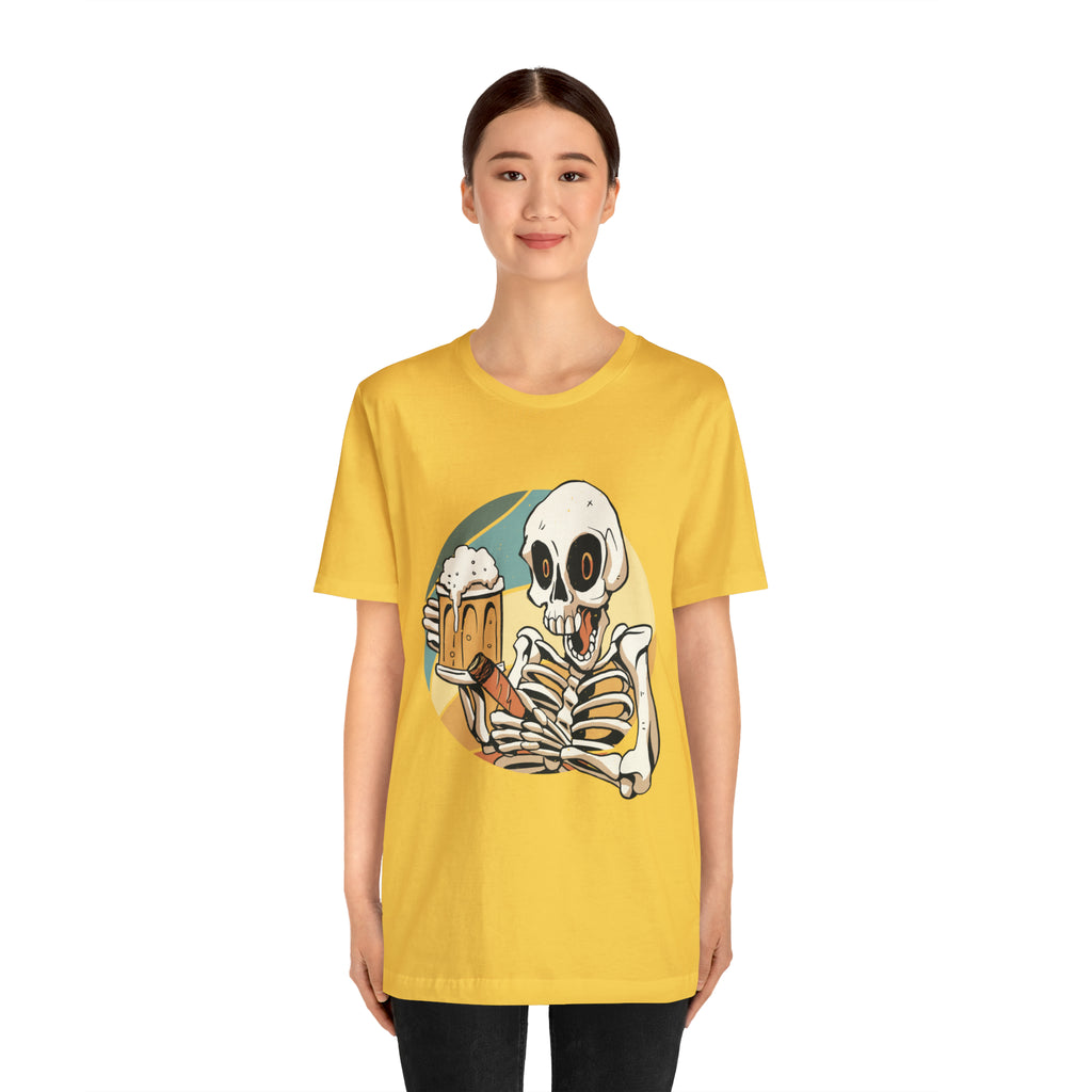 Skeleton Beer Shirt | Drink Beer Unisex T-Shirt