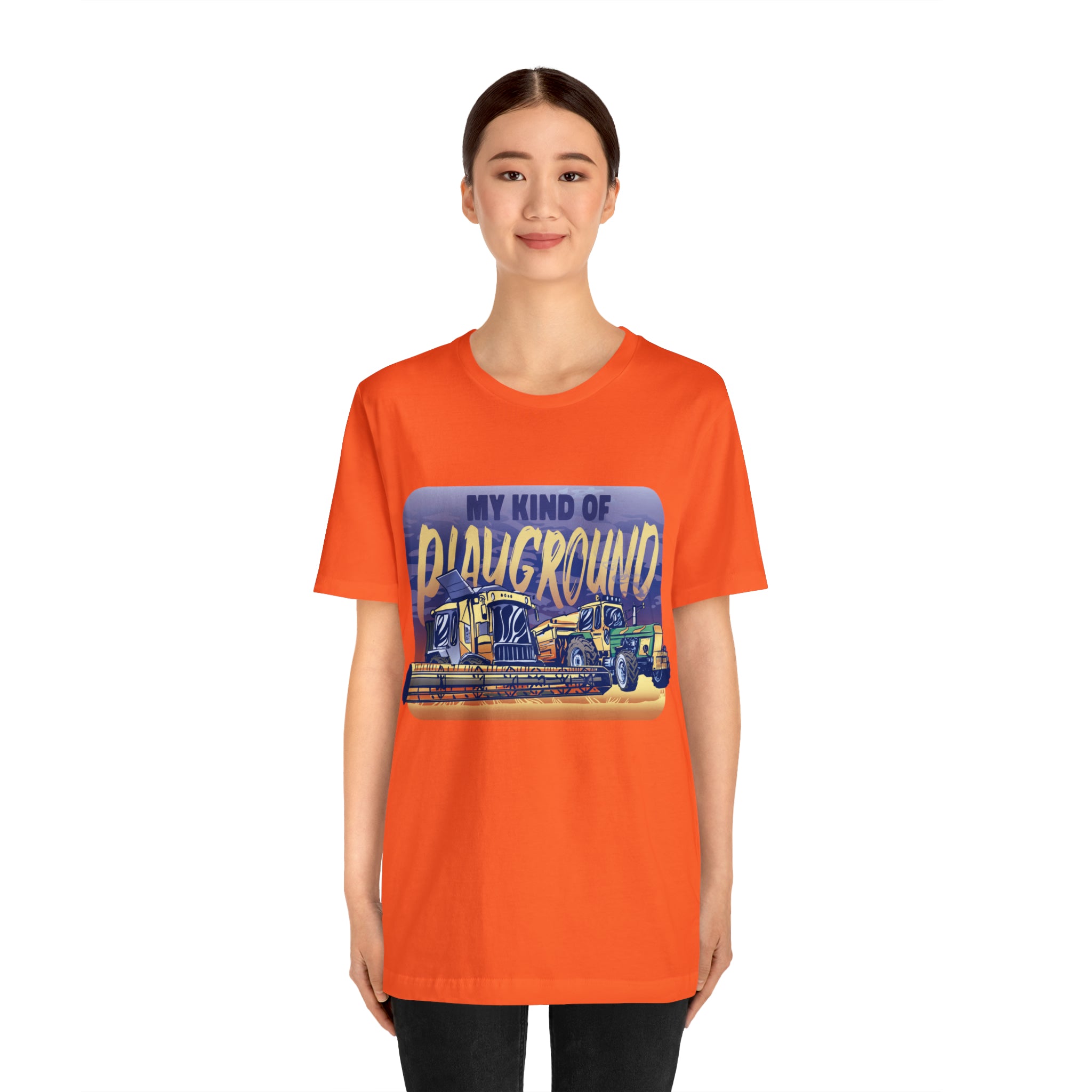 Tractor Farmer Playground Shirt | Tractor Enthusiast Unisex T-Shirt