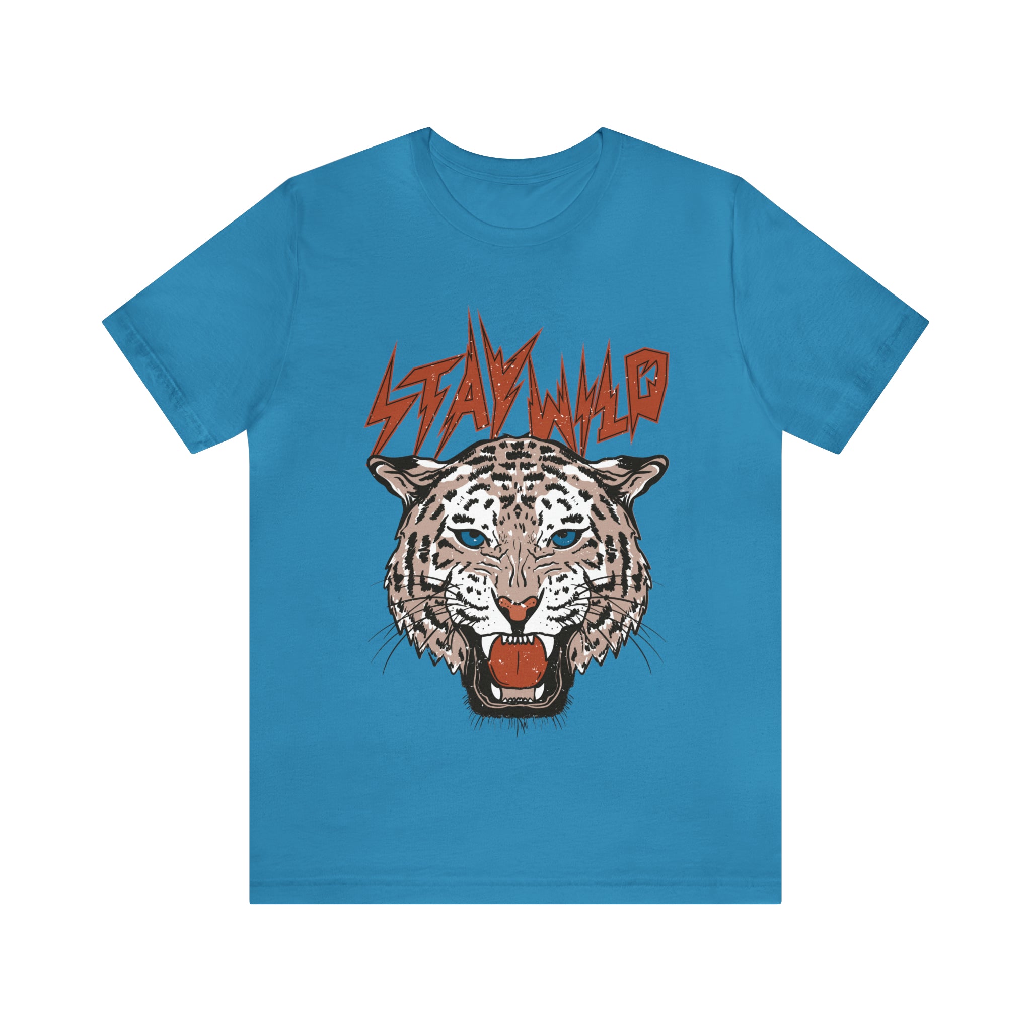 Stay Wild Unisex T-shirt Cougar Leopard Fun Ambitious Shirt Cat Lady Shirt