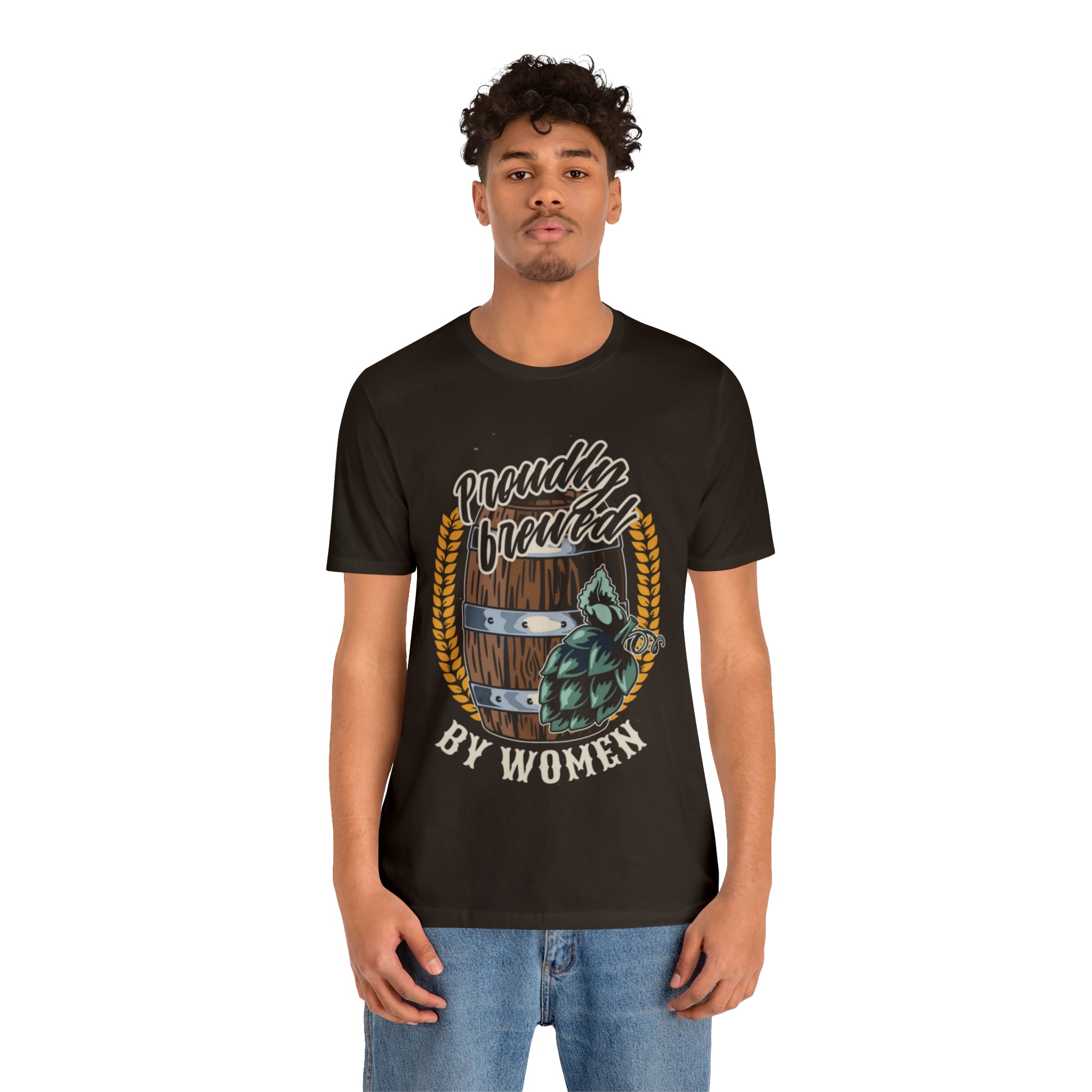 Brewed by Women Beer Shirt | Drink Beer Unisex T-Shirt