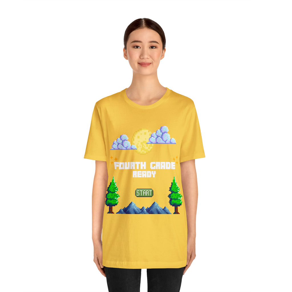 Fourth Grade Ready Pixel Shirt | Minecraft Unisex T-Shirt