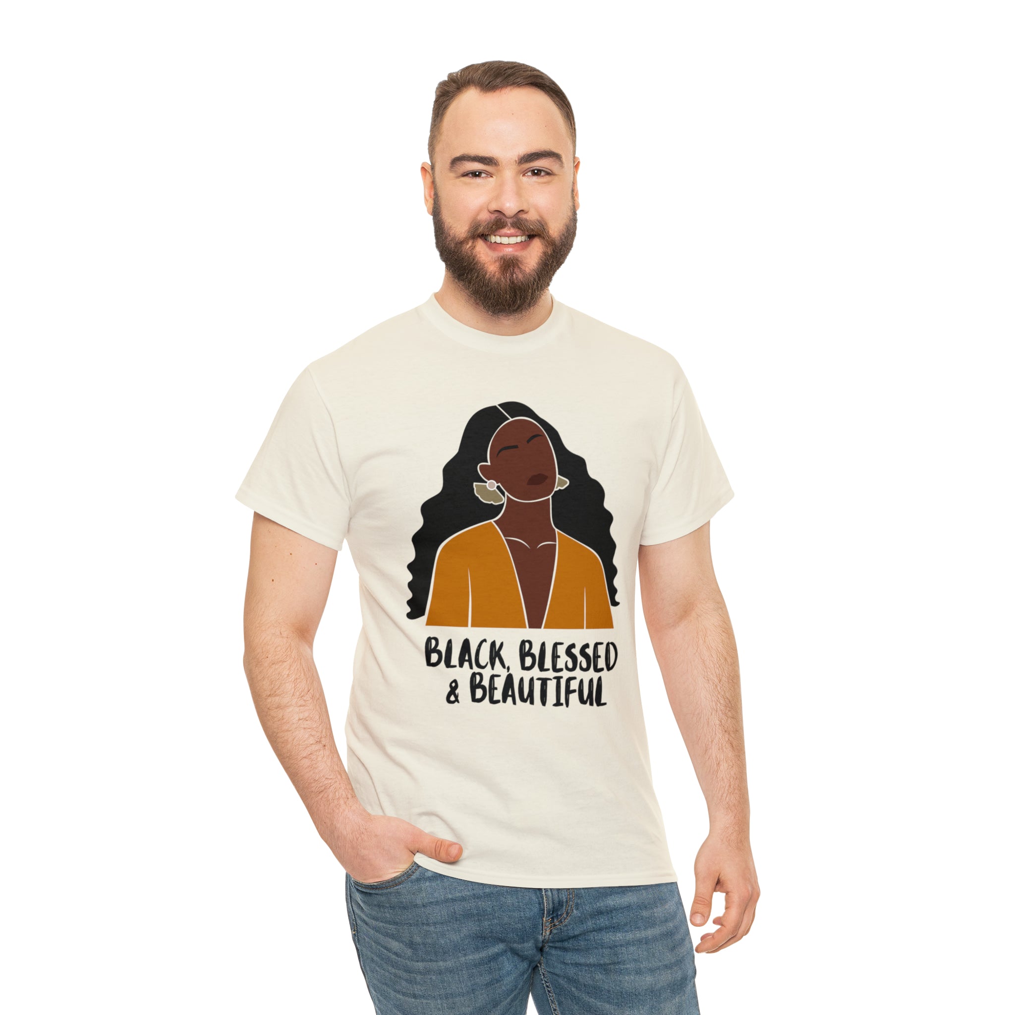 Black, Blessed & Beautiful Shirt | Empowered & Beautiful Cotton T-shirt