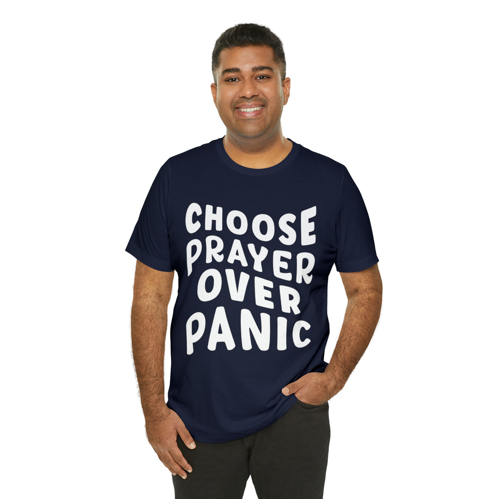 Prayer Over Panic Unisex Shirt | Religious Shirt for Prayers