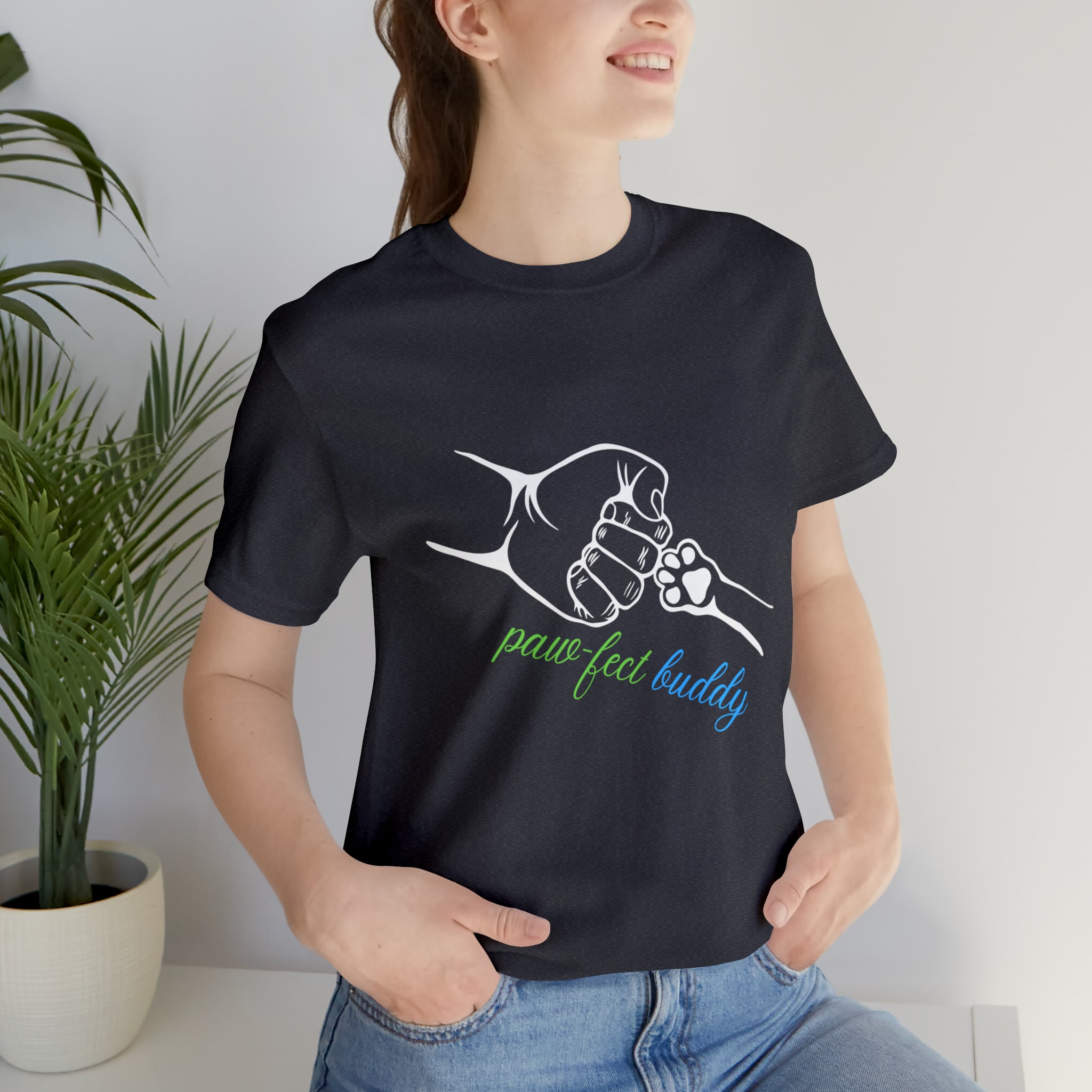 Paw-fect Buddy Sort Sleeve Shirt | Dog Lover Unisex T-Shirt