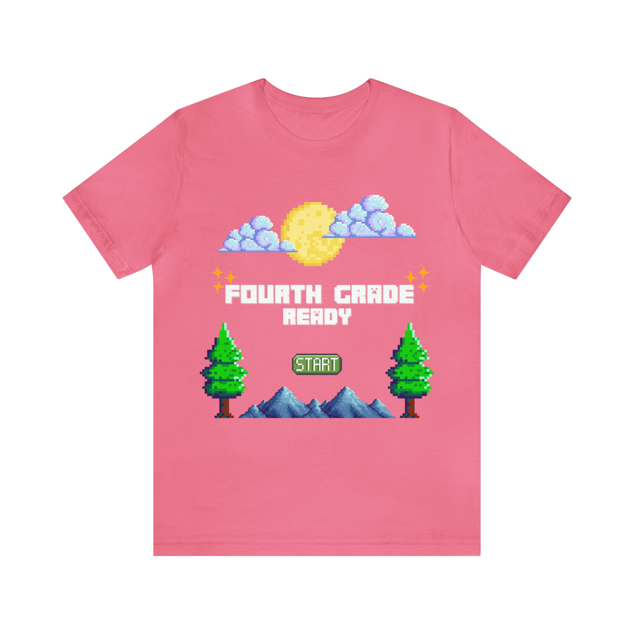 Fourth Grade Ready Pixel Shirt | Minecraft Unisex T-Shirt