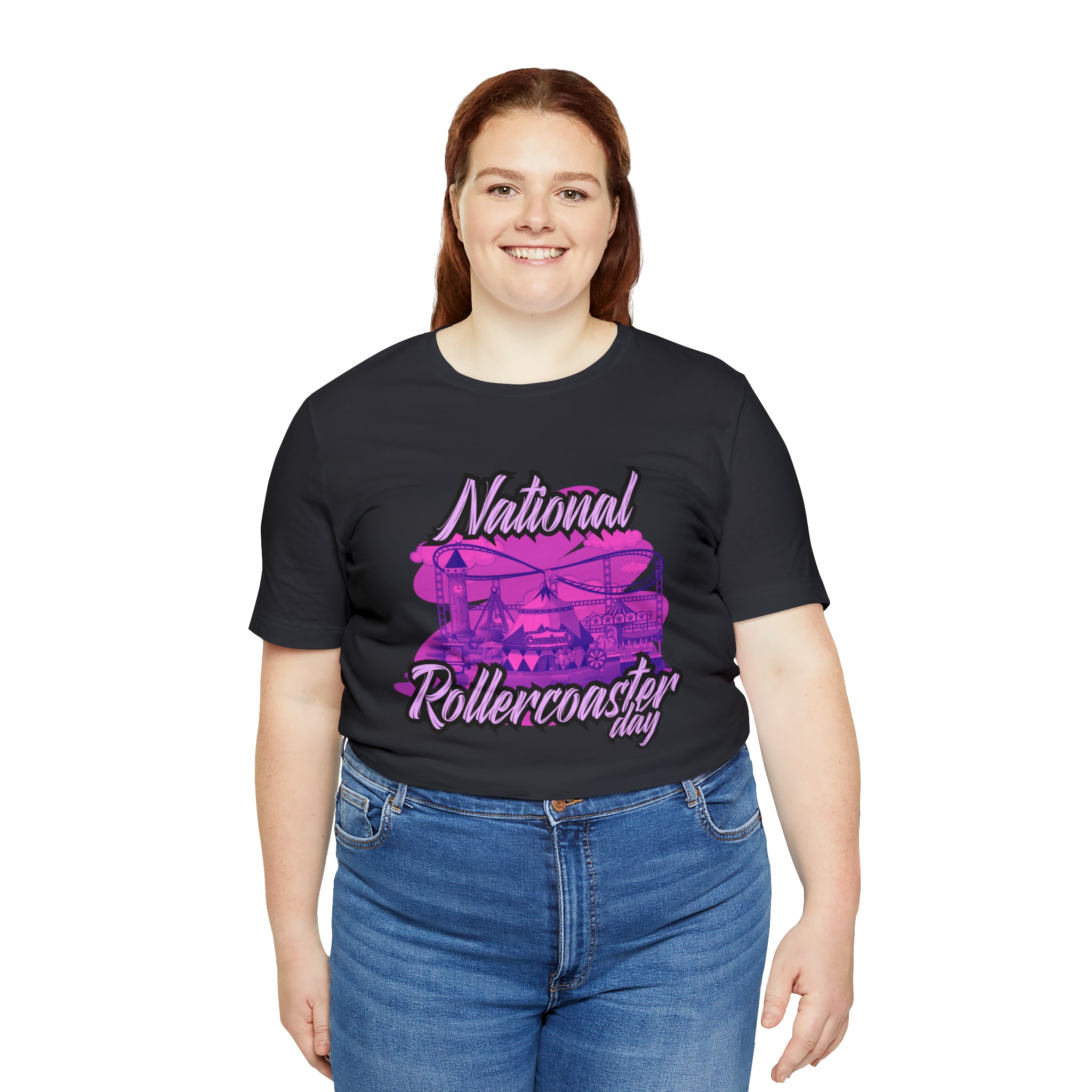 National Rollercoaster Day Pink Shirt | Carnival Ride T-Shirt