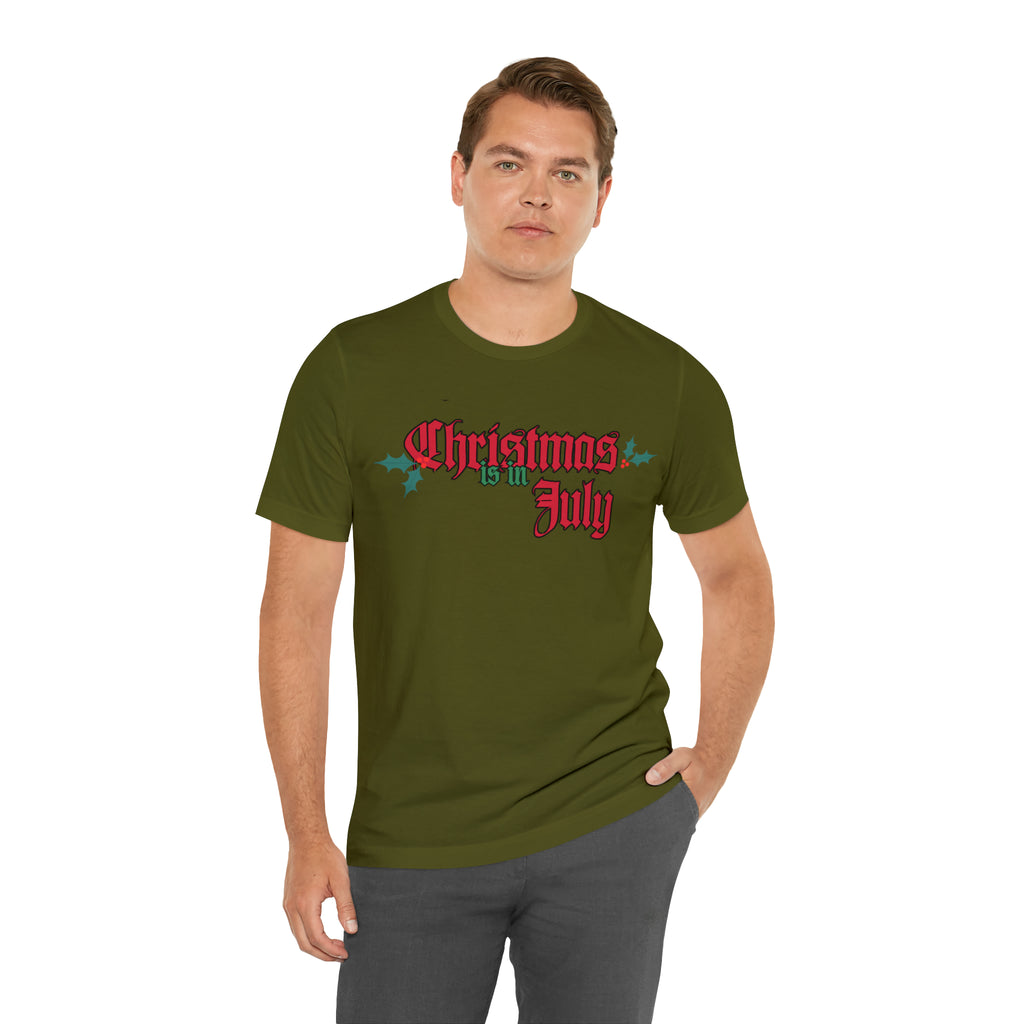 Christmas is in July Shirt | Christmas in July Statement T-Shirt
