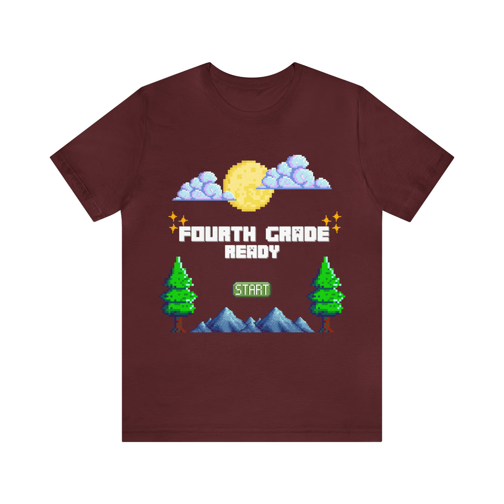 Fourth Grade Ready Pixel Shirt | Minecraft Unisex T-Shirt
