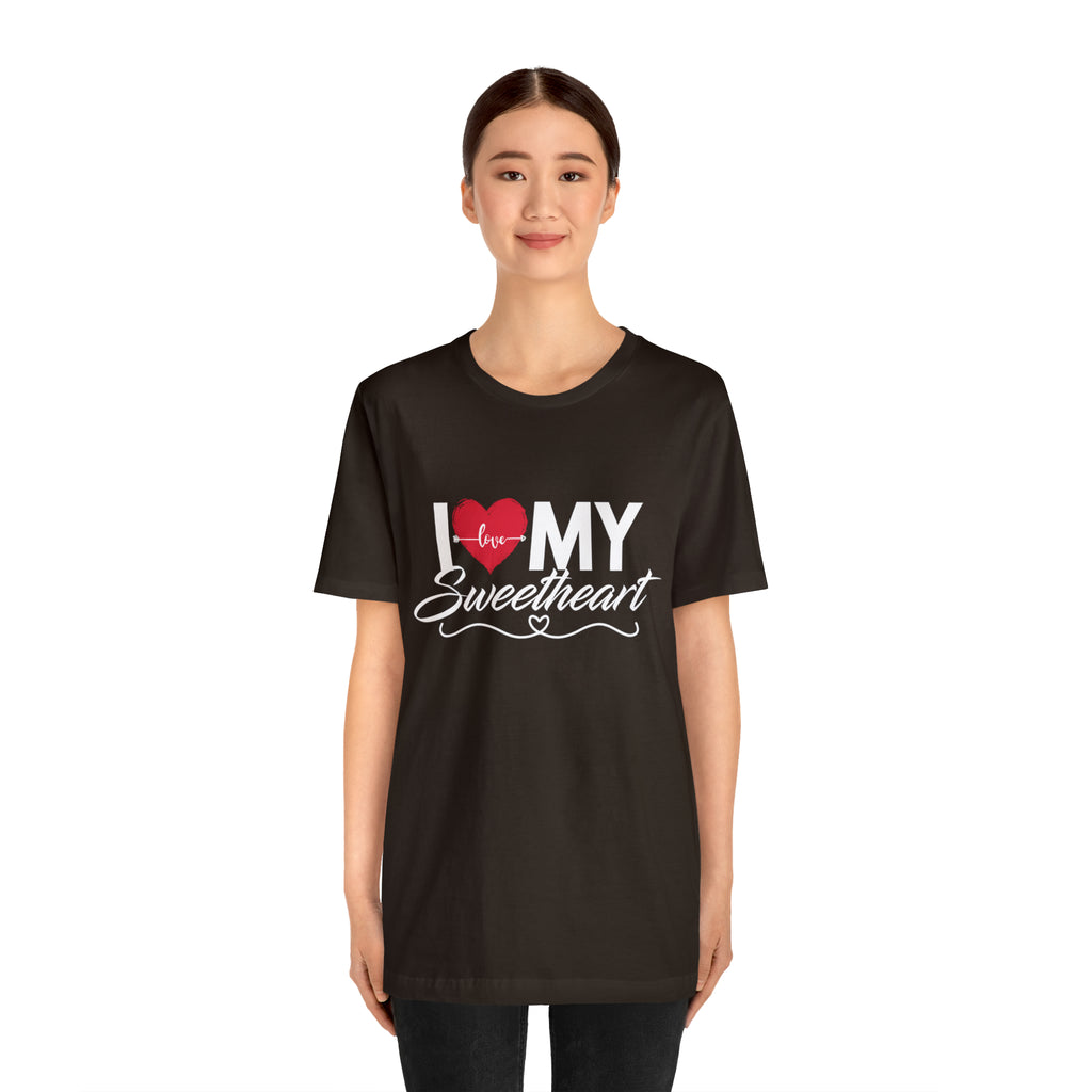 I Love My Sweetheart Shirt | Couple Love T-Shirt, Pair Girlfriend Boyfriend Matching Shirt