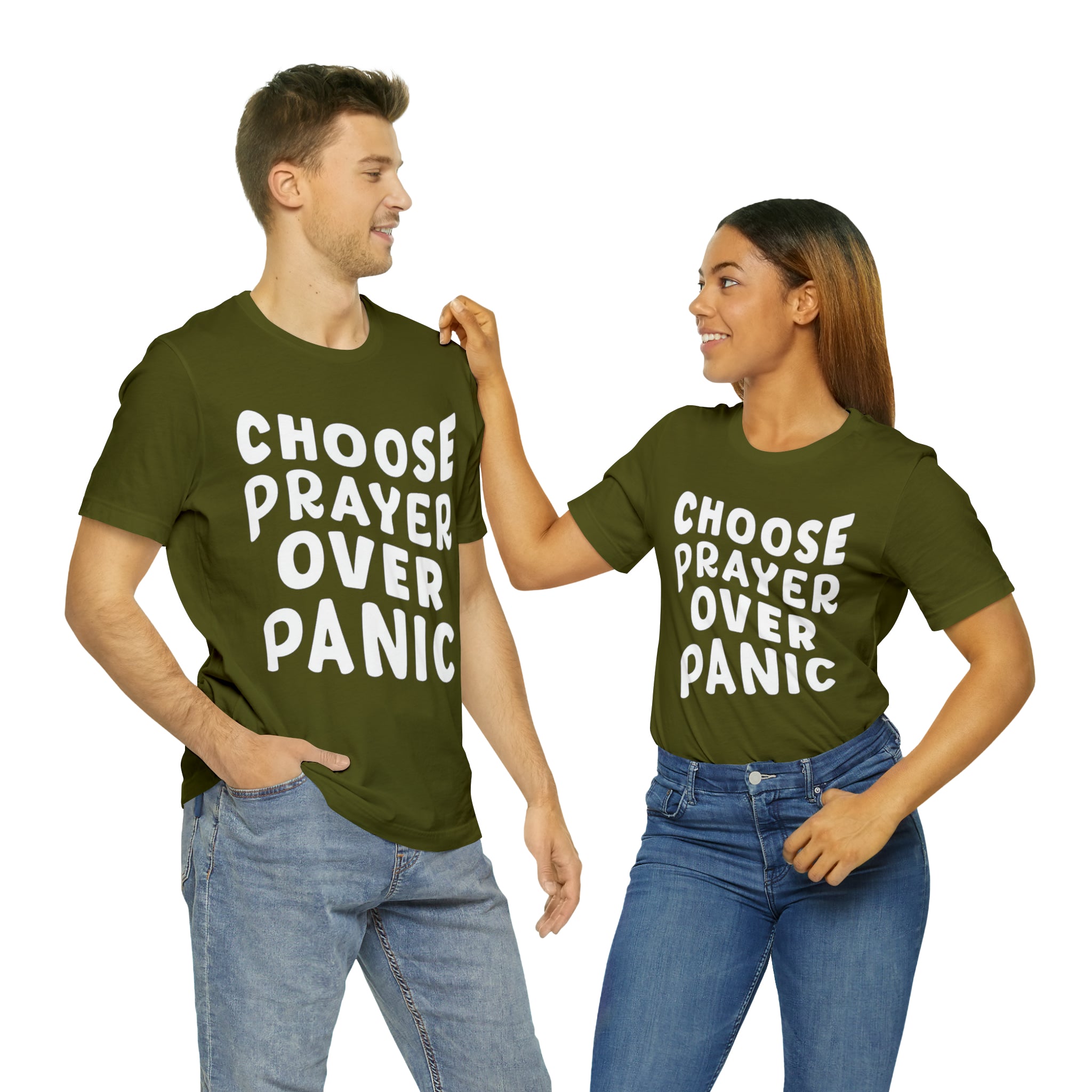 Prayer Over Panic Unisex Shirt | Religious Shirt for Prayers