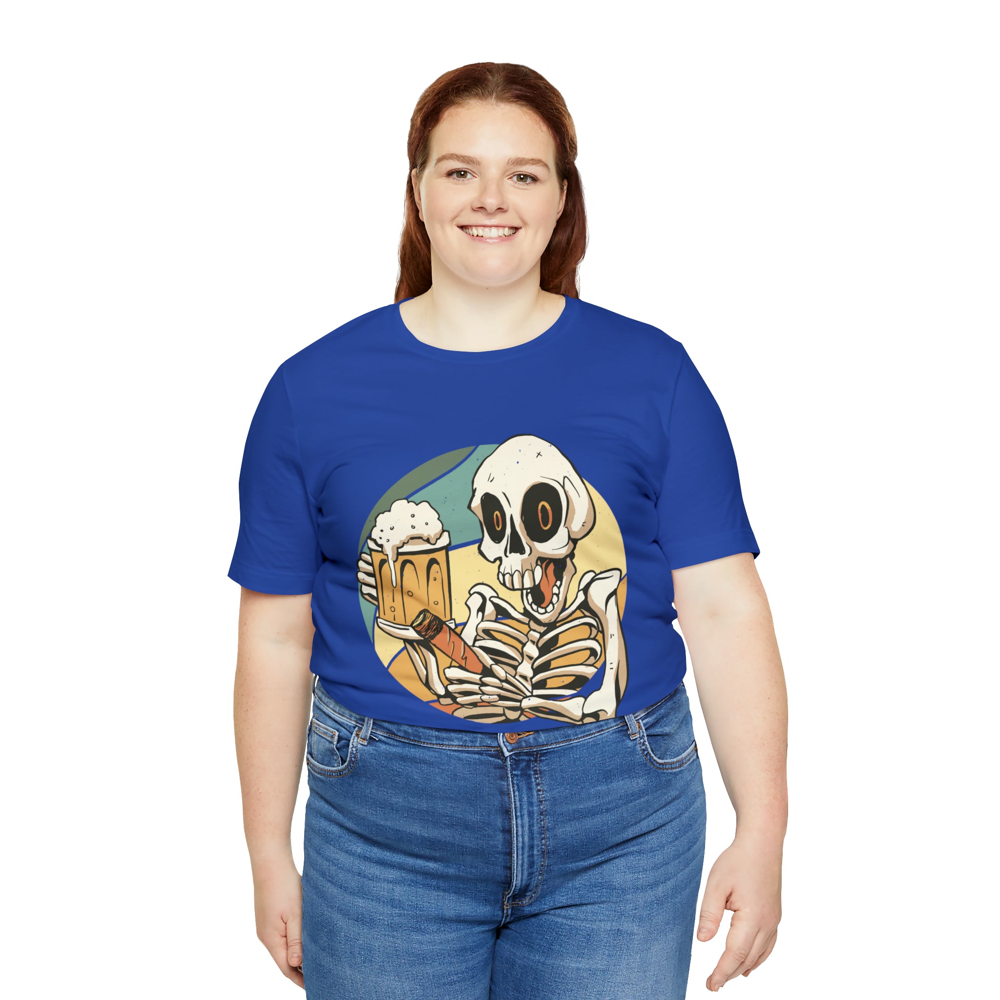 Skeleton Beer Shirt | Drink Beer Unisex T-Shirt