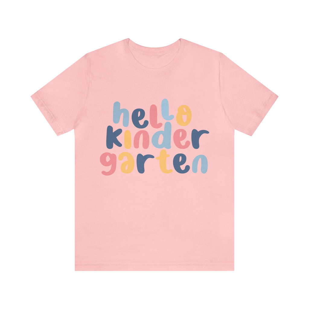 Hello Kindergarten School Shirt | First day of School Unisex T-Shirt