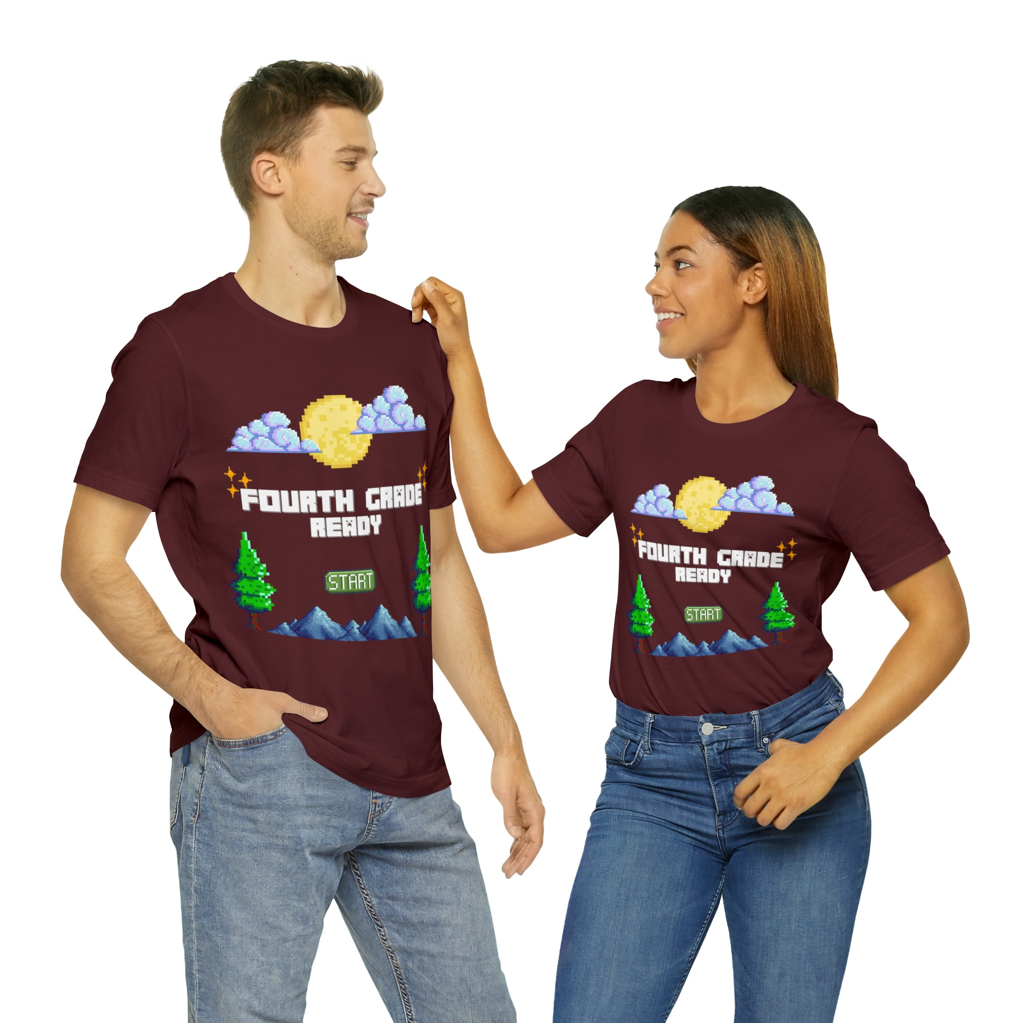 Fourth Grade Ready Pixel Shirt | Minecraft Unisex T-Shirt