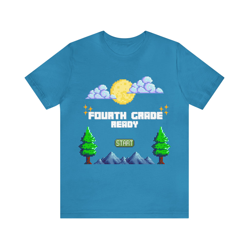 Fourth Grade Ready Pixel Shirt | Minecraft Unisex T-Shirt