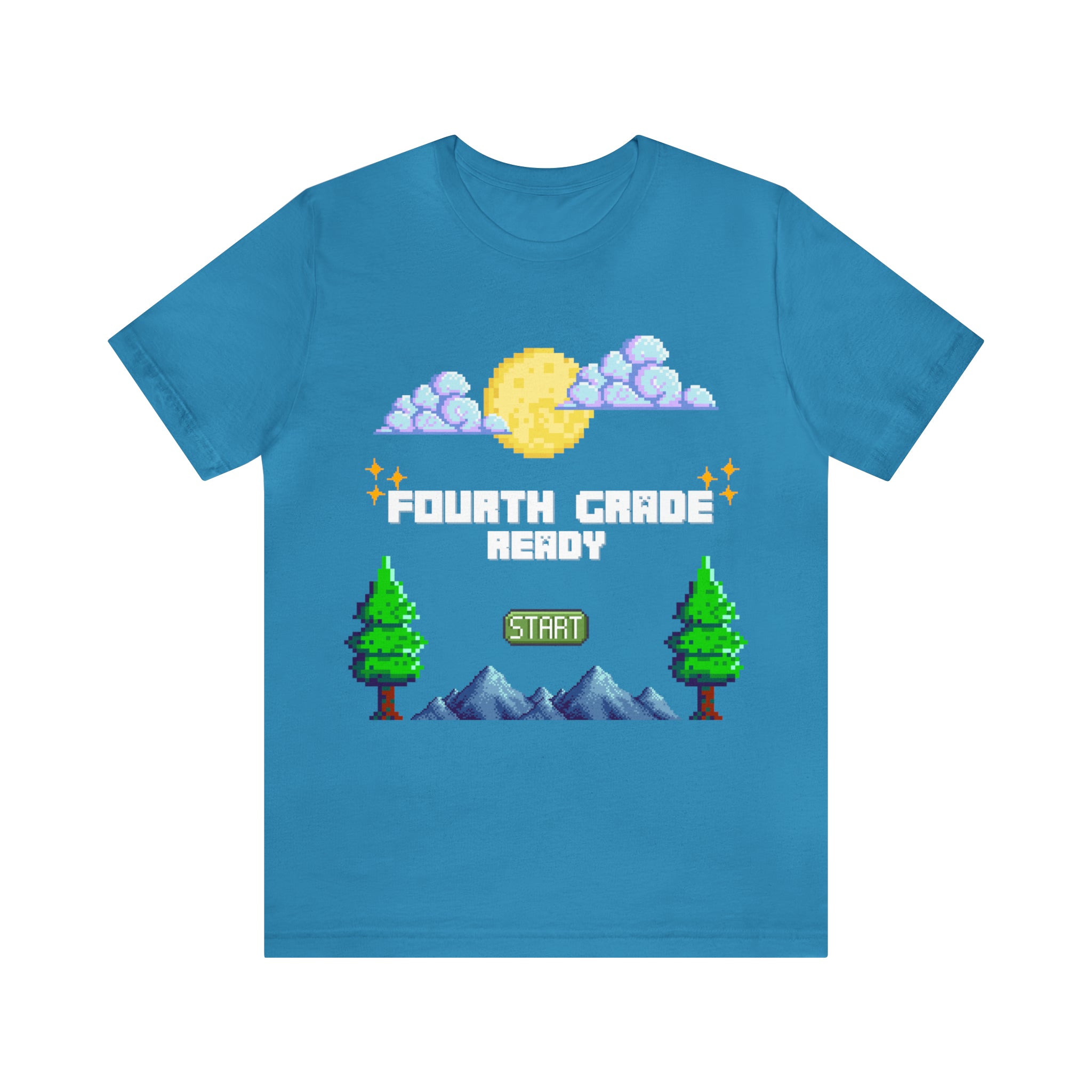 Fourth Grade Ready Pixel Shirt | Minecraft Unisex T-Shirt