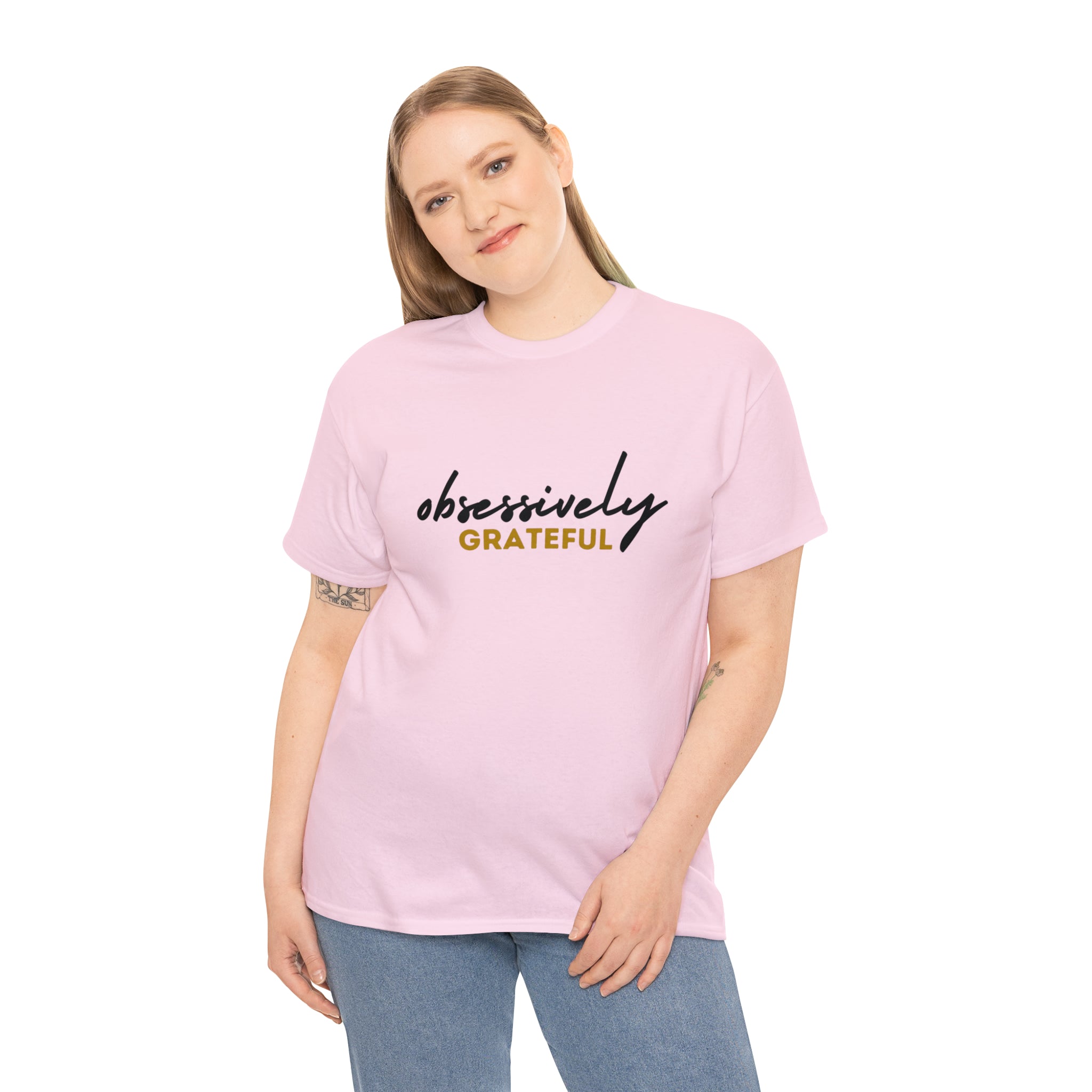 Obsessively Grateful Shirt | Minimalist Unisex T-Shirt